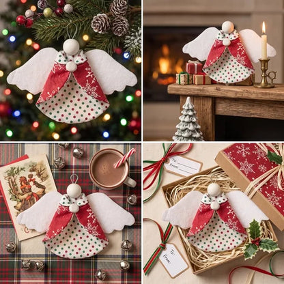 💥🏆Guardian Angel Christmas Ornaments Template -With Instructions
