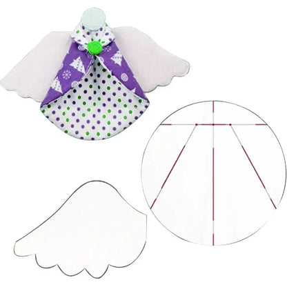 💥🏆Guardian Angel Christmas Ornaments Template -With Instructions