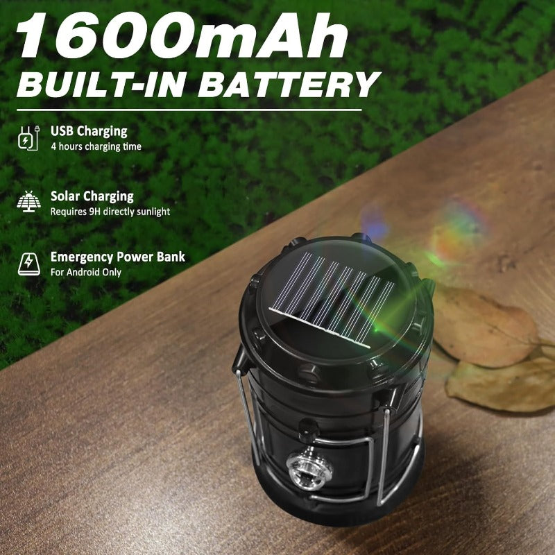 Rechargeable LED Solar Camping Lantern