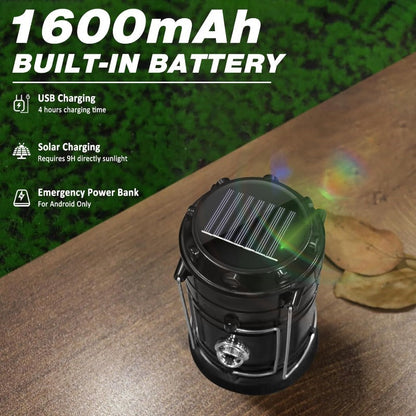 Rechargeable LED Solar Camping Lantern