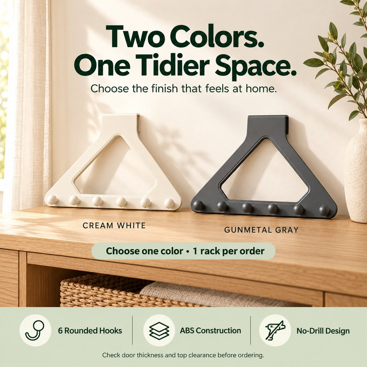 Over-the-Door Triangle Hanging Organizer