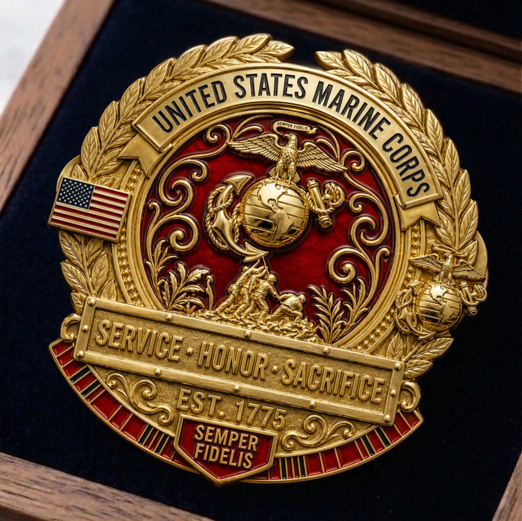 🇺🇸 Last Day Promo: 49% OFF 🎖️United States Marine Corps Honor Brooch Pin