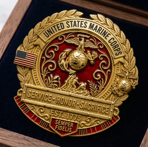 🇺🇸 Last Day Promo: 49% OFF 🎖️United States Marine Corps Honor Brooch Pin