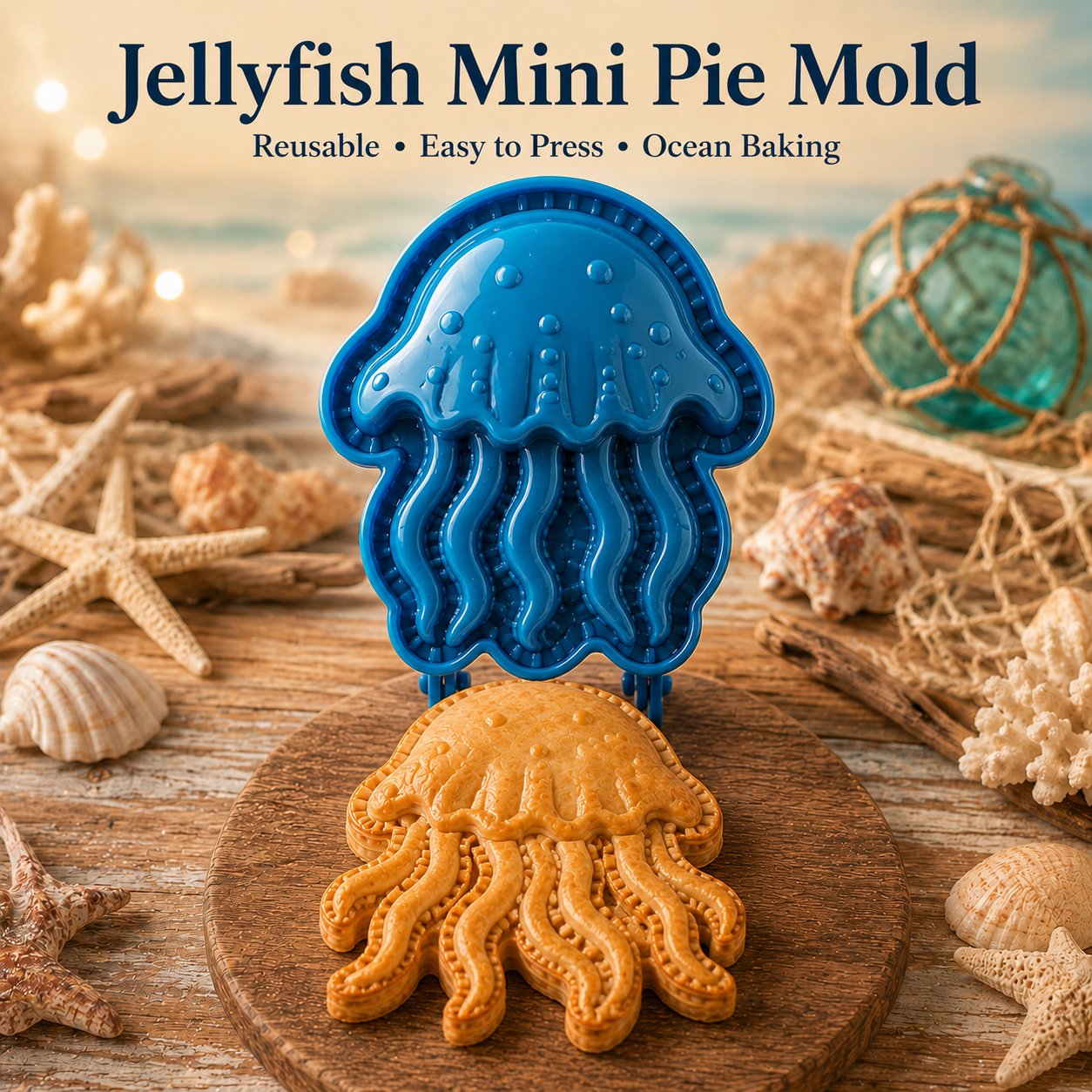 ⏳ Last Day 49% OFF – 🌊 8-Design Ocean Filled Pie Press Collection | Reusable Hinged Molds for Cutting, Filling, Shaping & Sealing Marine-Themed Hand Pies 🥧✨
