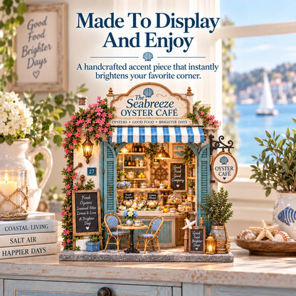 🌊🦪 The Seabreeze Oyster Café™-DIY 3D Miniature Coastal Café Kit