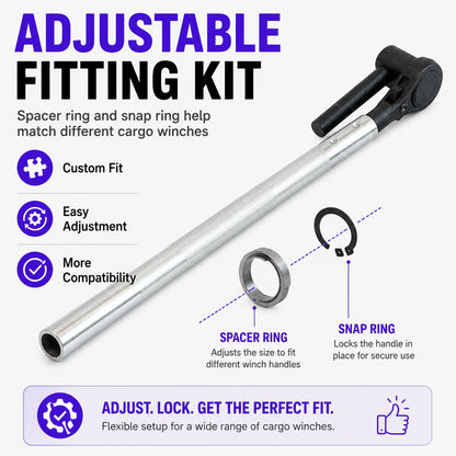 🔥LAST DAY 49% OFF - 🛠️Ratchet Cargo Winch Tensioner Wrench | Heavy-Duty Truck Strap Tool