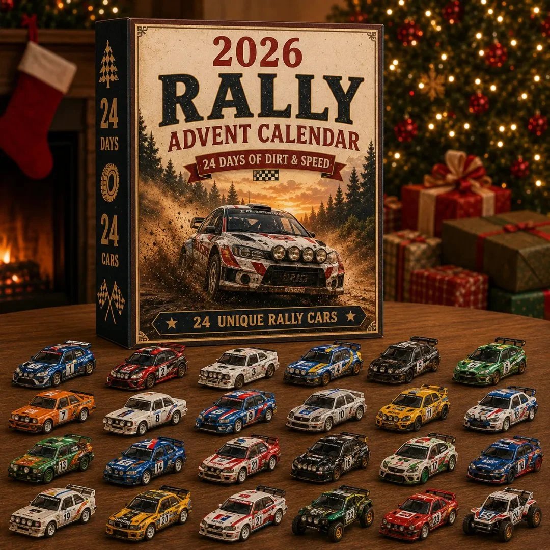 2026 Rally Racing Advent Calendar – 24 Collectible Rally Cars