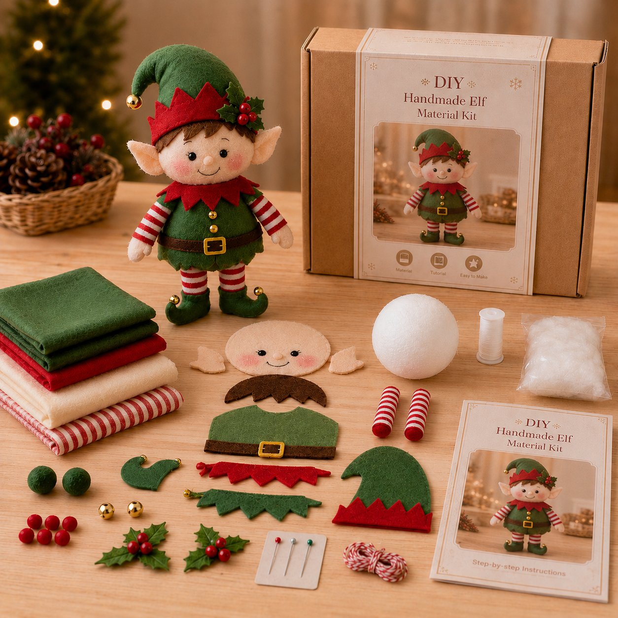 🔥 LAST DAY 49% OFF – ☃️ DIY Christmas Snowman Craft Kit | Layered Fabric Keepsake for Tabletop Display, Tree Hanging & Festive Bag Decor 🎄✨