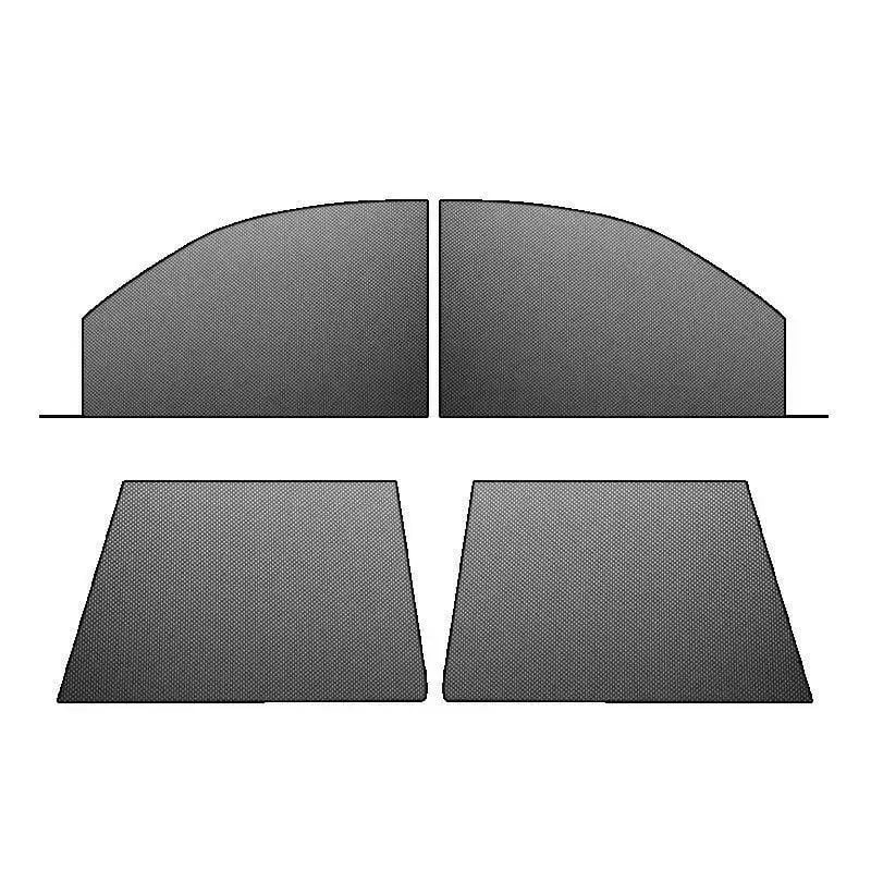 Car Anti‐Mosquito Screen/Net, 4 Pack Car Sunshade Curtain, Mosquito Net For Car Glass, Privacy Window Mesh