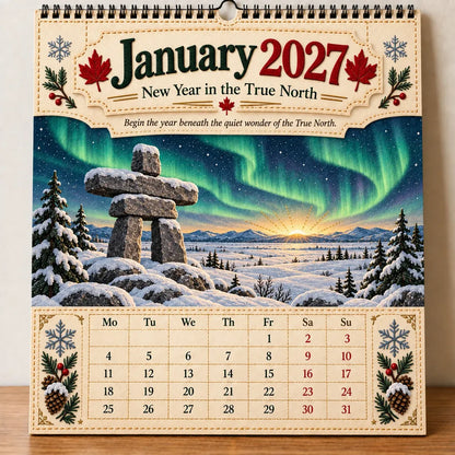 🇨🇦🍁 2027 Canada 160th Anniversary Wall Calendar 🍁🇨🇦