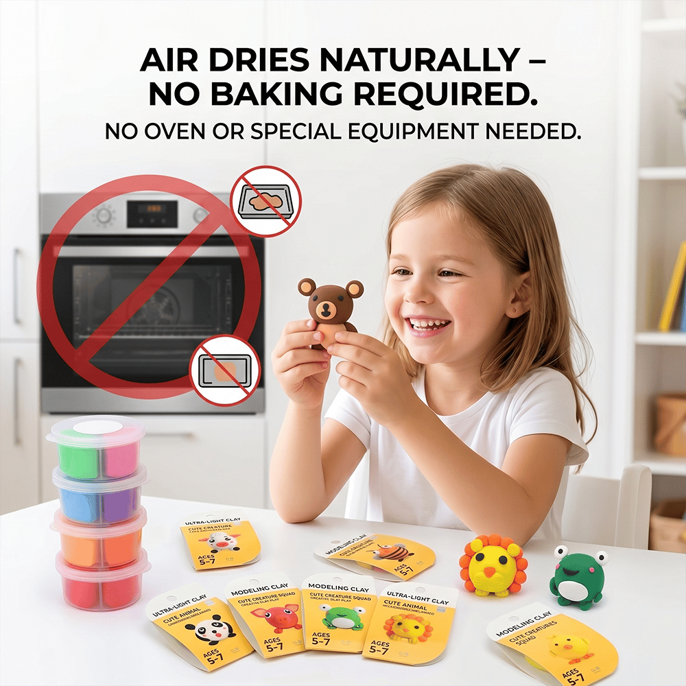 🎨 Air-Dry Clay Kit for Kids