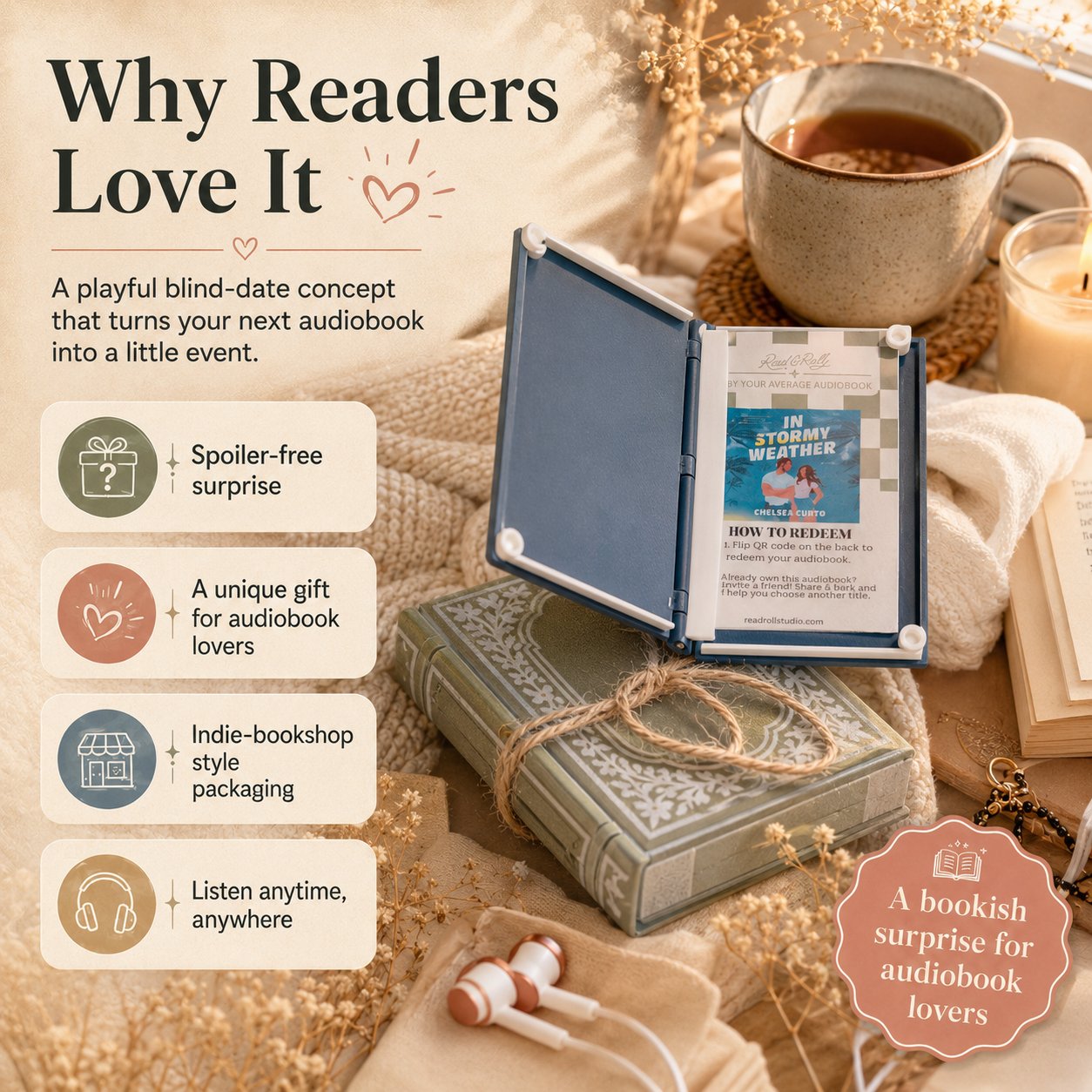 📚Blind Date With An Audiobook 🎧 | Mystery Audiobook Gift For Book Lovers