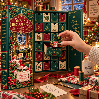 Sewing Christmas Atelier 2026 – 24-Day Countdown Collection with 24 Unique Sewing & Quilting Miniatures