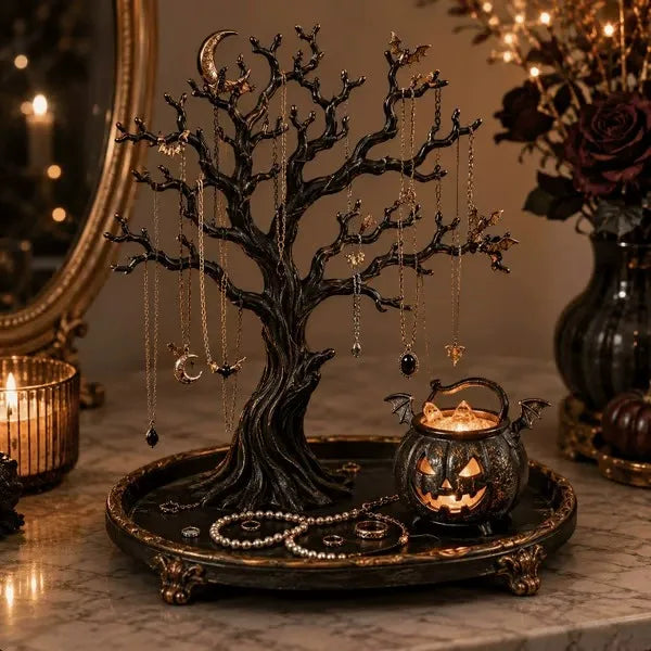 ✨ Light-Up Jewelry Tree – 3D Sculptural Jewelry Display Stand & Organizer