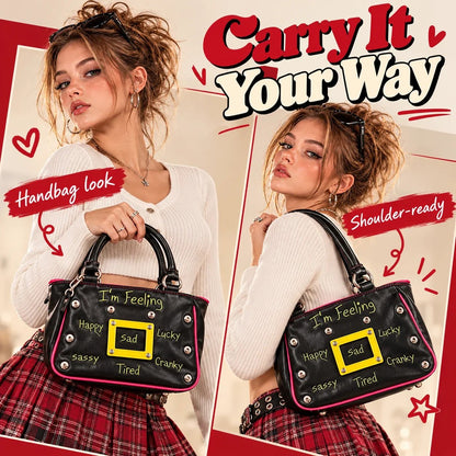 🔥 Y2K Mood Shoulder Bag - Change Your Mood, Change Your Style!