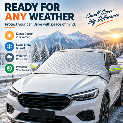 🚗 🚗 All-Season Magnetic Windshield Cover for Sun, Snow & Frost, Fits Cars, SUVs & Trucks
