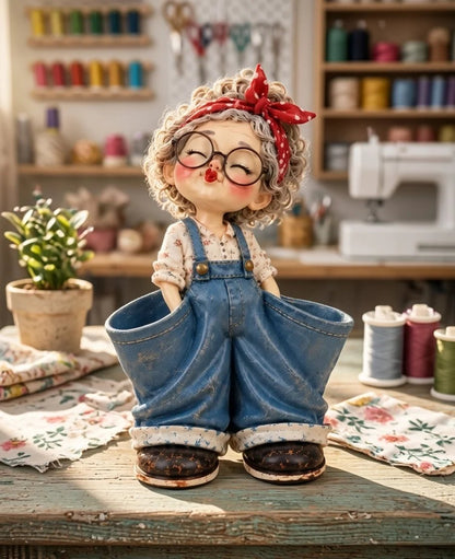 Retro Girl Makeup Brush Holder – Cute Vintage Vanity Organizer