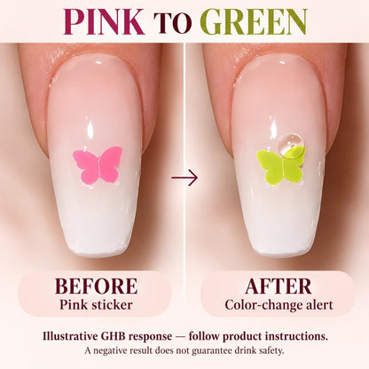 💅 Drink Test Nail Stickers – Discreet Drink Detection Stickers for Nights Out & Parties