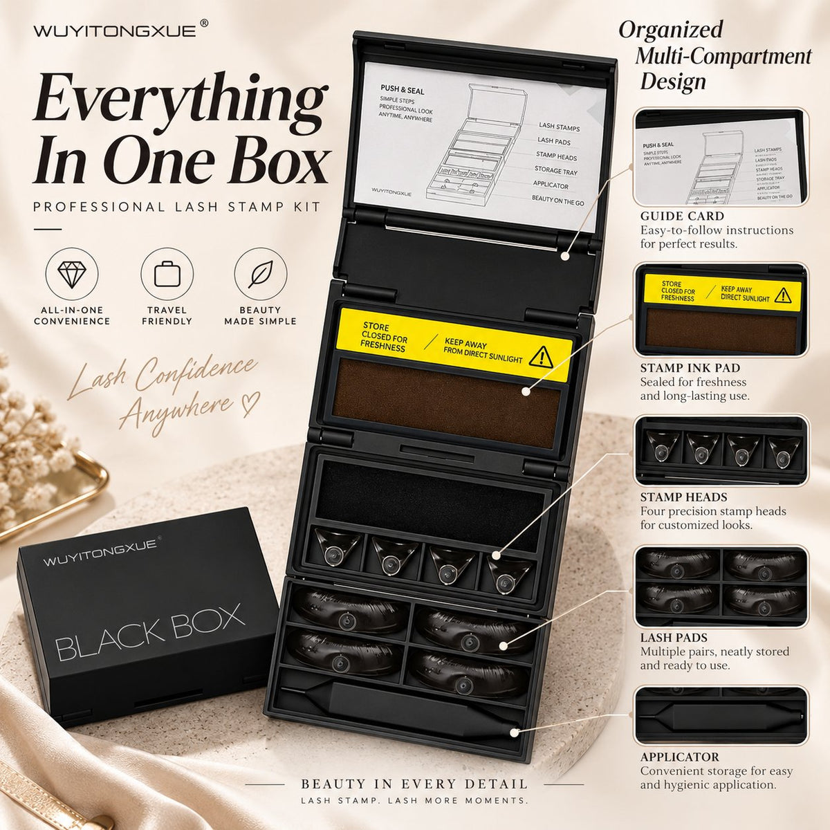 3-in-1 Kit: Eyeliner and Lower Lash Stamp