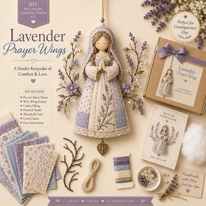 🐦 Beginner-Friendly DIY Hummingbird Blessing Wings Patchwork Hanging Kit | Complete Kit with Pre-Cut Fabrics, Decorative Accents & Step-by-Step Guide Included 💕