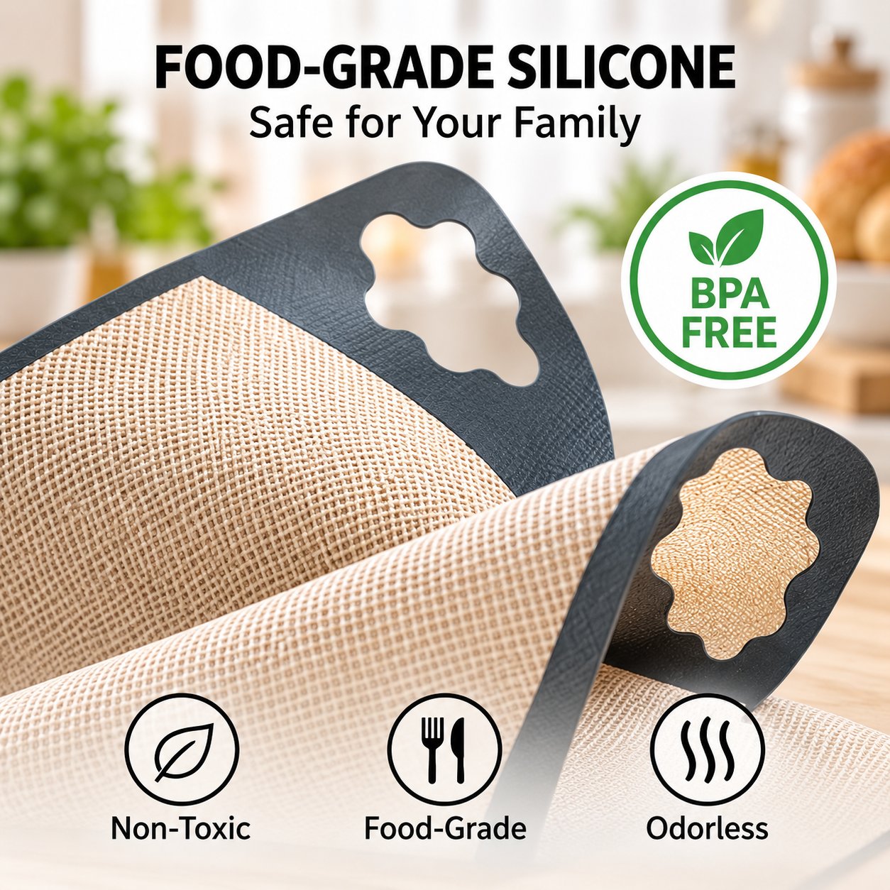 🍞 Premium Food-Grade Silicone Bread Loaf Pan Liners | Easy Lift & Mess-Free Sourdough Baking 💛