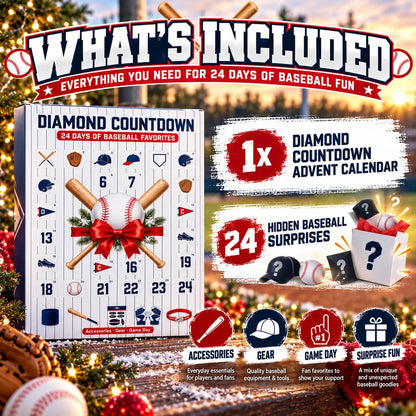 ⚾ Diamond Countdown Baseball Advent Calendar – 24-Day Surprises