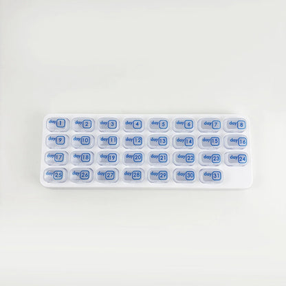 🎉💊31 Days Pill Box-Monthly Pill Organizer-Arthritis-Friendly Easy-Open Lids
