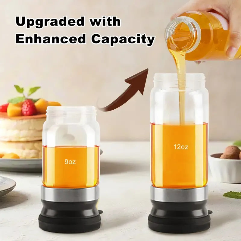 🍯🔥 HOT SALE | No-Drip Glass Honey Dispenser with Base