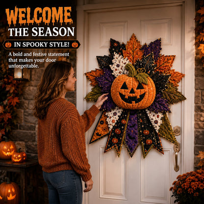 ⏳ Last Day 49% OFF – 🎃 Beginner-Friendly Oversized Halloween Character Quilted Door Hanger Sewing Kit | Complete Kit with All Tools & Step-by-Step Guide Included 💕