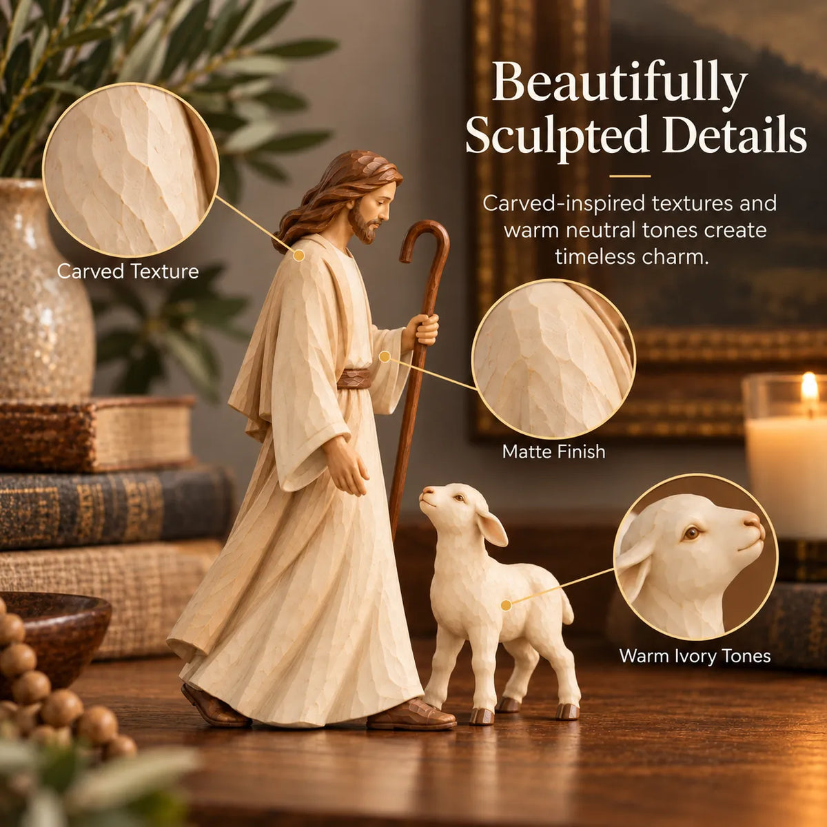 The Good Shepherd & Lambs Sculpture Collection