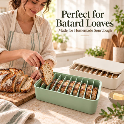 📍🍞 11-Slot Silicone Bread Freezer Box — Keep Sourdough Slices Separate ❄️