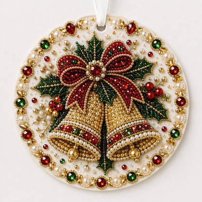 ⏳ Last Day 49% OFF – 🎄Beginner-Friendly DIY Pearl & Gem Christmas Ornament Kit Collection | 6 Festive Designs with Pearl-Style Beads, Faceted Gems & Raised Holiday Details ✨