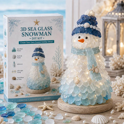 ⏳ Last Day 49% OFF – 🌊 Beginner-Friendly DIY 3D Lighted Sea Glass-Style Art Kit Collection | Complete Kit with Sea Glass-Style Pieces, LED Lights & Step-by-Step Guide Included 💕