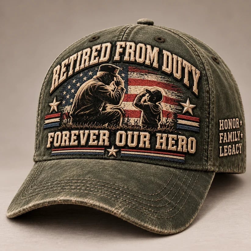 🇺🇸 Forever Our Hero™ – Veteran & Grandpa Tribute Cap | 2 Meaningful Designs 🧢