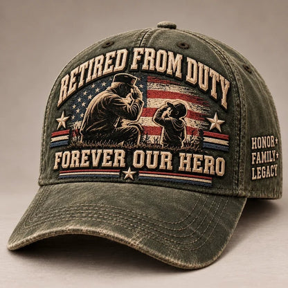 🇺🇸 Forever Our Hero™ – Veteran & Grandpa Tribute Cap | 2 Meaningful Designs 🧢