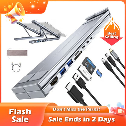 🔥HOT SALE🔥Buy 1 Get Free Shipping💥💻 8-in-1 USB-C Laptop Stand,Best Gifts
