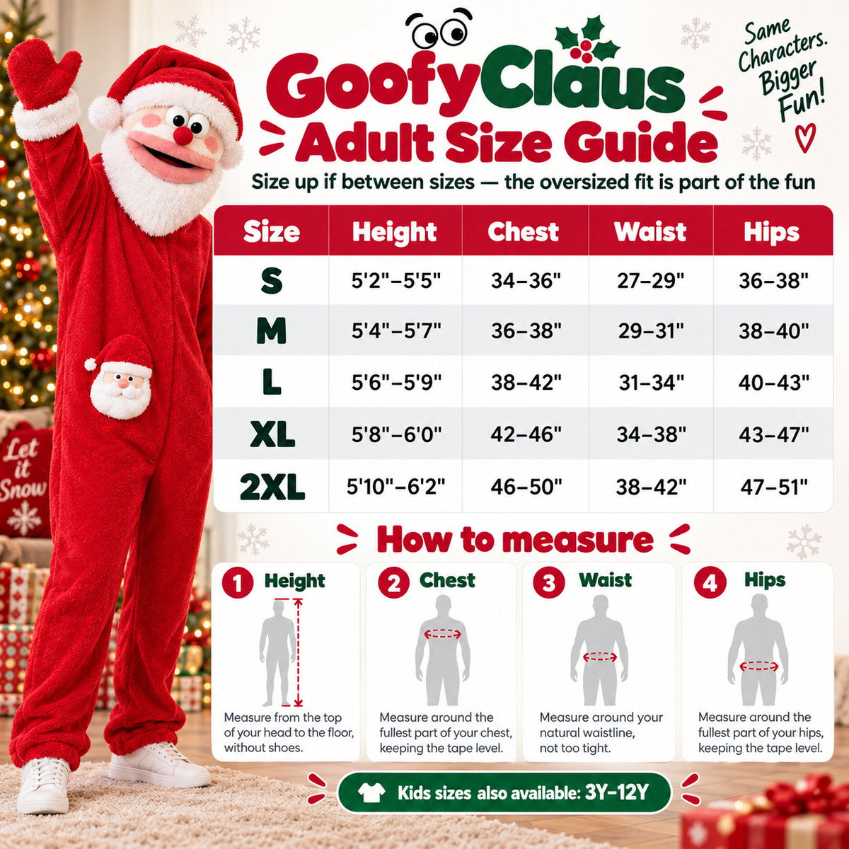 Goofy Mouth Christmas Plush Onesie | Soft Fluffy Family Holiday Costume