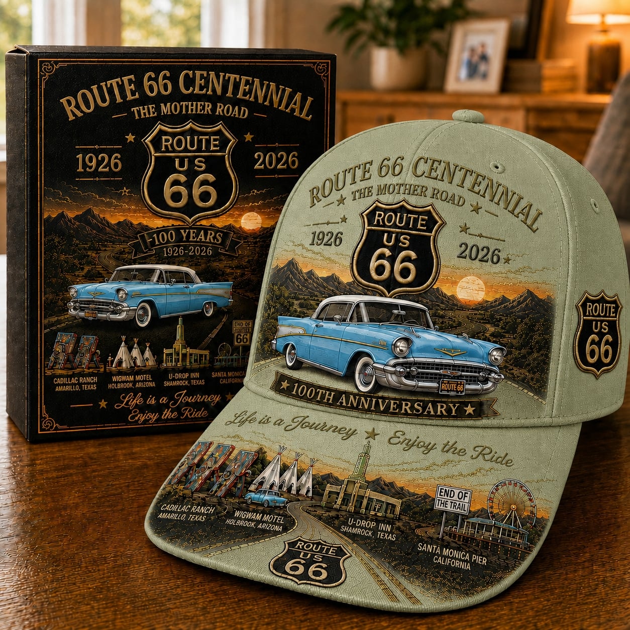 🚗- U.S. Route 66 Centennial 100th Anniversary Cap