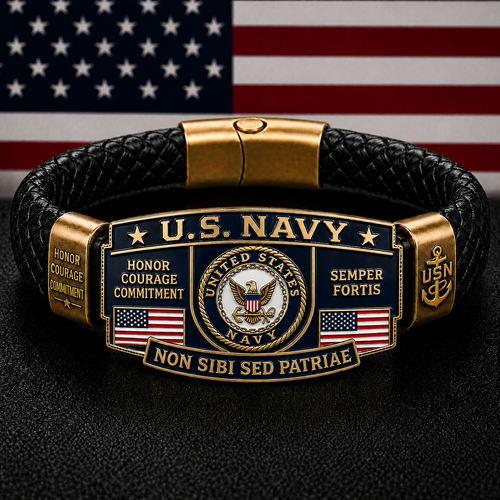 🇺🇸Last Day Promo: 49% OFF ⚓U.S. Navy Non Sibi Sed Patriae Tribute Bracelet