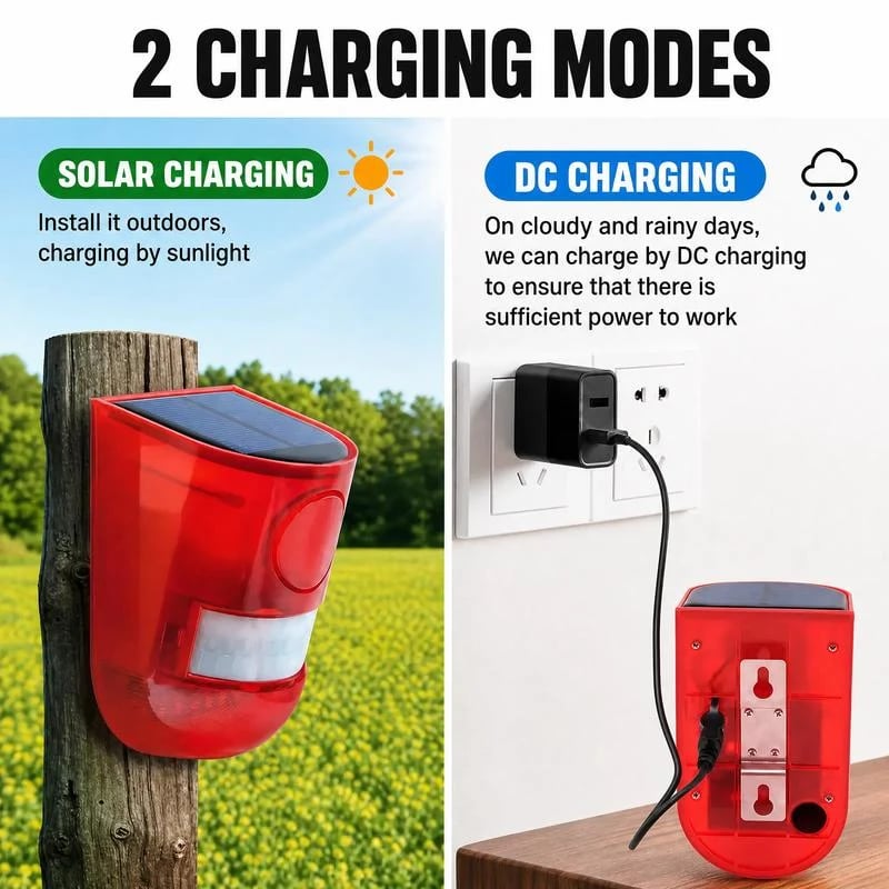🎉🛡️ 50% OFF NOW! ☀️ Solar Ultrasonic Animal Scarer – 110° PIR sensor, detects up to 8m – Keeps gardens safe from pests & wildlife 🌿