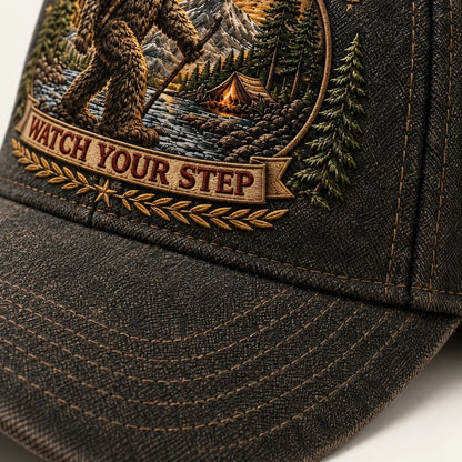 🔥LAST DAY 50% OFF - 2027 Bigfoot Country Heritage Cap – Pacific Northwest Vintage Washed Embroidered Hat