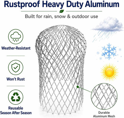 Aluminum Alloy Gutter Guard Filter, Roof Rain Gutter Downspout Strainer, Anti‑Clog Leaf Debris Catcher for Home Drainage System