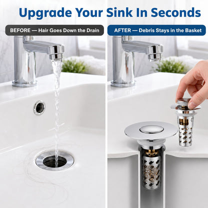Pop-Up Sink Drain Stopper 🚿