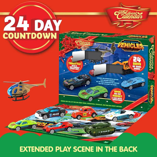 🔥 Last Day 50% OFF - 🚗🎁 2026 Christmas Advent Calendar | ✨ 24 Days Countdown Calendar Diecast Cars Set (📦Buy 2 Free Shipping)