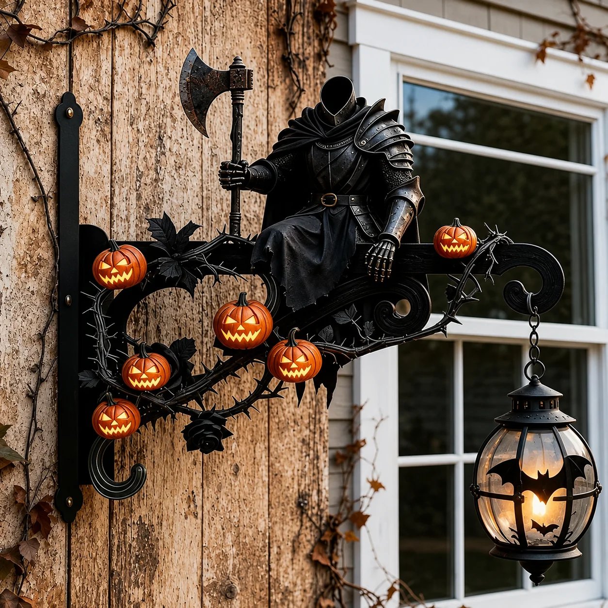 Halloween Decorative Wall Hook - Spooky Outdoor Metal Hanger For Porch & Garden Decor