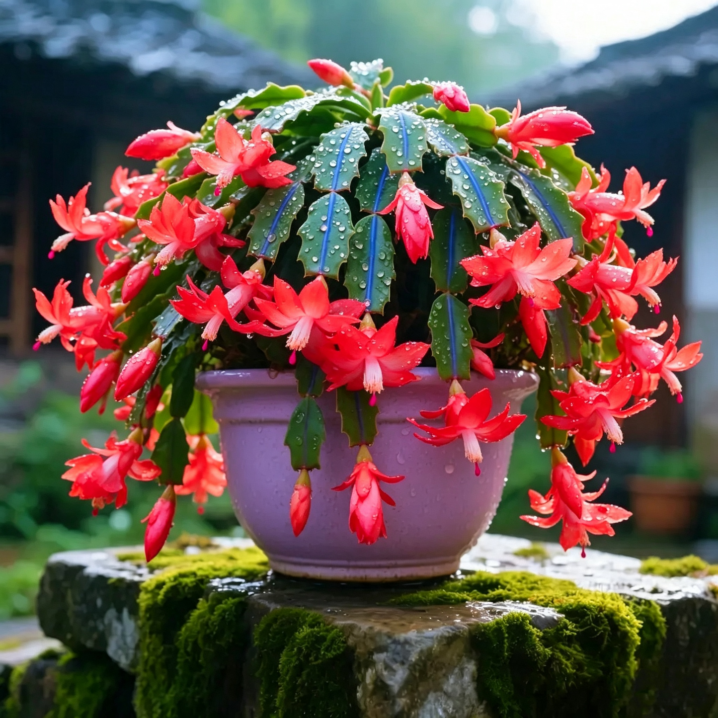 🦀Mix Colors Schlumbergera Bulbs– Easy-Care Blooms in Every Shade, Even in Winter ❄️🌈