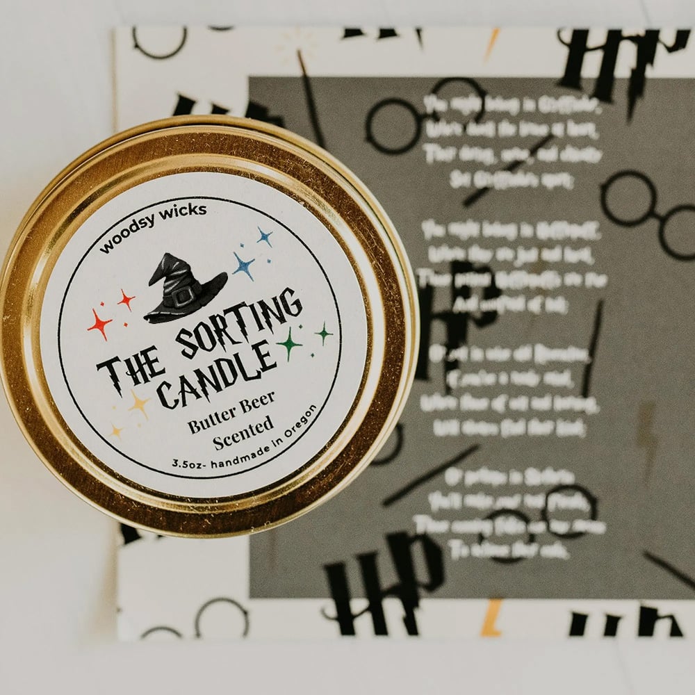 🕯The Sorting Candle - Butter Beer Scented candle 3.5oz