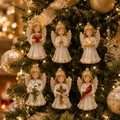 ⏳ Last Day 49% OFF – 👼 24-Day Angel Christmas Advent Calendar | 24 Unique Faith-Inspired Angel Ornaments with Hanging Loops for Daily Advent Surprises & Tree Display 🎄✨
