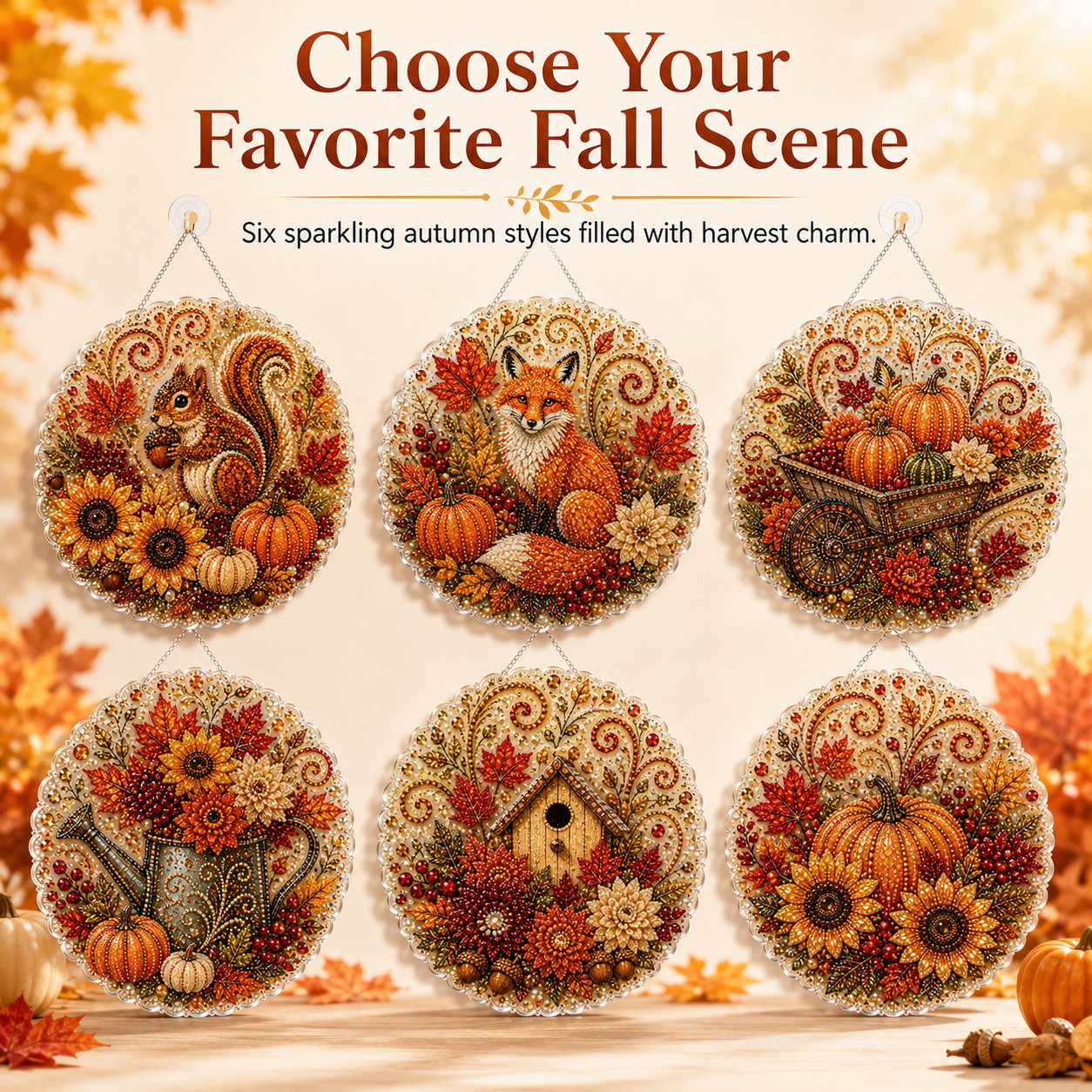 Autumn Diamond Painting Hanging Ornament