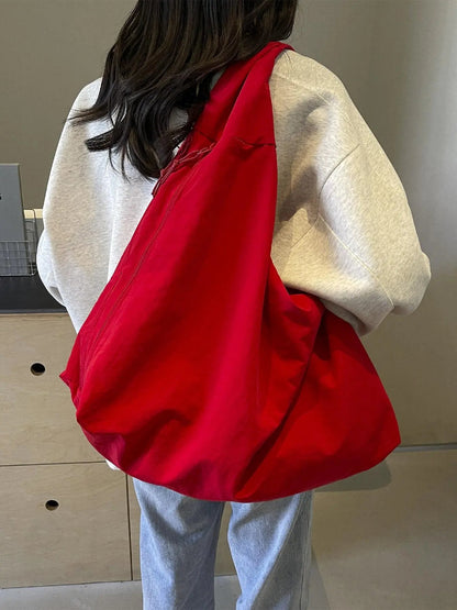 2026 School Season, Fashionable Crossbody Shoulder Bag, Geometric Pattern, Large Capacity, Multi-Pocket, Casual Style, All Seasons, Casual Commuter Bag